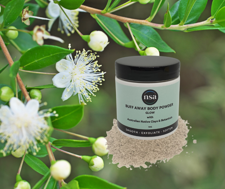 buff away body powder | natural skincare australia